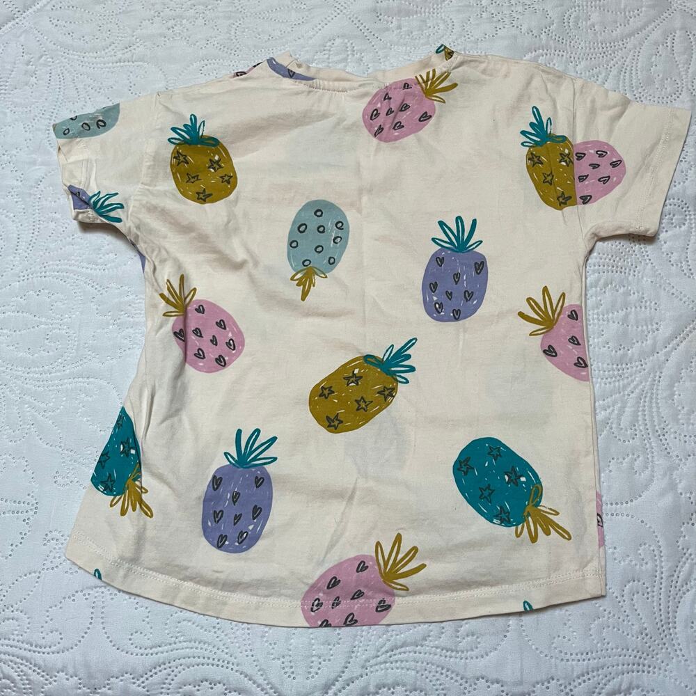 Zara Pineapple Graphic Tee Size 3/4 - Picture 4 of 4